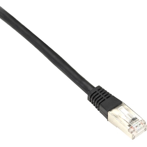 Black Box Cat6 250-MHz Shielded, Stranded Cable SSTP (PIMF), PVC, Black, 1-ft. (0.3-m) EVNSL0272BK-0001