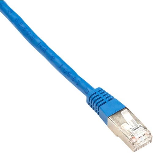 Black Box Cat6 250-MHz Shielded, Stranded Cable SSTP (PIMF), PVC, Blue, 25-ft. (7.6-m) EVNSL0272BL-0025