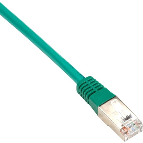 Black Box Cat6 250-MHz Shielded, Stranded Cable SSTP (PIMF), PVC, Green, 3-ft. (0.9-m) EVNSL0272GN-0003