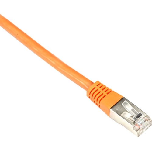 Black Box Cat6 250-MHz Shielded, Stranded Cable SSTP (PIMF), PVC, Orange, 5-ft. (1.5-m) EVNSL0272OR-0005