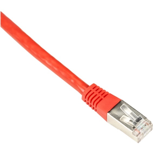 Black Box Cat6 250-MHz Shielded, Stranded Cable SSTP (PIMF), PVC, Red, 2-ft. (0.6-m) EVNSL0272RD-0002