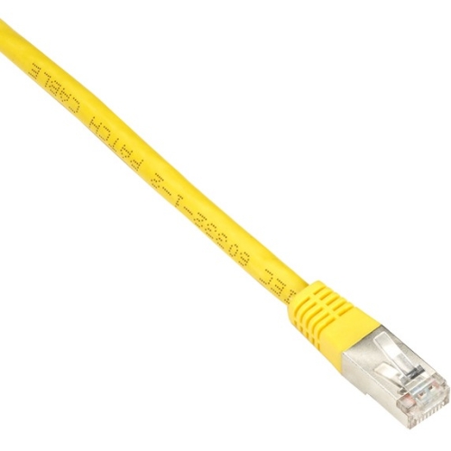 Black Box Cat6 250-MHz Shielded, Stranded Cable SSTP (PIMF), PVC, Yellow, 25-ft. (7.6-m) EVNSL0272YL-0025