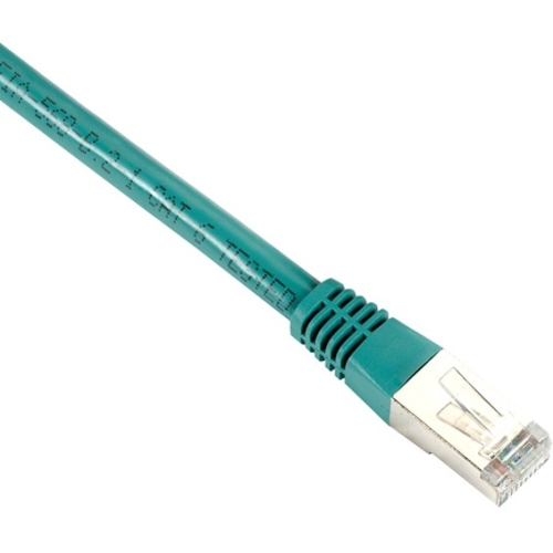 Black Box Cat6 400-MHz, Shielded, Solid Backbone Cable (FTP), PVC, Green, 15-ft. (4.6-m) EVNSL0607MS-0015