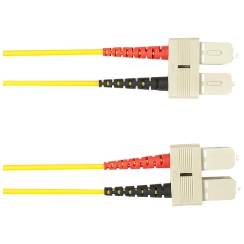 Black Box 10-m, SC-SC, 50-Micron, Multimode, Plenum, Yellow Fiber Optic Cable FOCMP50-010M-SCSC-YL