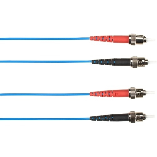 Black Box 10-m, ST-ST, 62.5-Micron, Multimode, PVC, Blue Fiber Optic Cable FOCMR62-010M-STST-BL