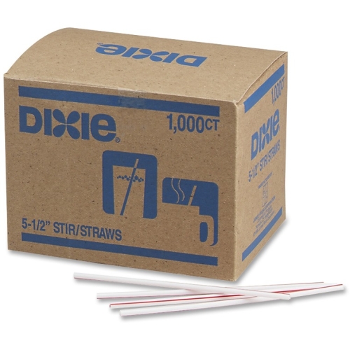 Dixie Foods 5-1/2" Stir Straws HS551CT DXEHS551CT