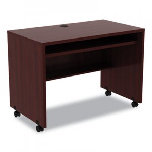 Alera Valencia Mobile Workstation Desk, 41 3/8 x 23 5/8 x 29 5/8, Mahogany ALEVA204224MY