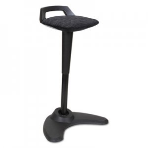 Alera Sit to Stand Perch Stool, Black with Black Base ALEAE35PSBK