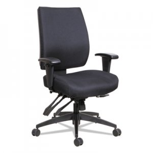 Alera Wrigley Series High Performance Mid-Back Multifunction Task Chair, Black ALEHPM4201