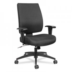 Alera Wrigley Series High Performance Mid-Back Synchro-Tilt Task Chair, Black ALEHPS4201