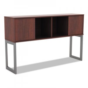 Alera Open Office Desk Series Hutch, 60w x 15d x 36 1/2h, Medium Cherry ALELSHH60MC