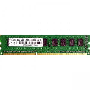 Visiontek 1 x2GB PC3-10600 DDR3 ECC UBE 8K 1333MHz Low Voltage UDIMM Memory Module 900709