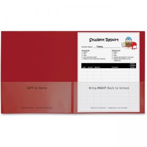 C-Line Classroom Connector Folders, Red, 25/BX 32004