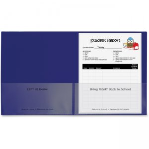 C-Line Classroom Connector Folders, Blue, 25/BX 32005