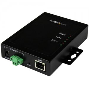 StarTech.com 2-Port Serial-to-IP Ethernet Device Server - RS232 - Metal and Mountable NETRS2322P