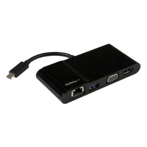 StarTech.com USB-C Multiport Adapter for Laptops - 4K HDMI or VGA - USB 3.0 DKT30CHV