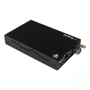 StarTech.com Gigabit Ethernet Copper-to-Fiber Media Converter - SM LC - 20 km ET91000SM20