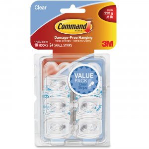 Command Clear Mini Hook Value Pack 17006CLR-VP MMM17006CLRVP