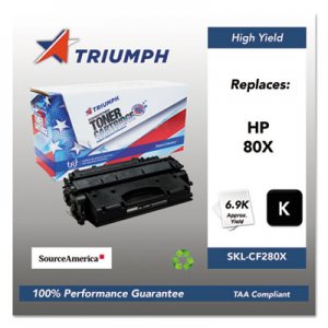 Triumph Remanufactured CF280X (80X) High-Yield Toner, 6,900 Page-Yield, Black SKLCF280X SKL-CF280X