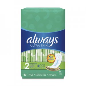 Always Ultra Thin Pads, Super Long 10 Hour, 40/Pack PGC59874PK 59874PK