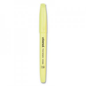Universal Pocket Highlighters, Chisel Tip, Fluorescent Yellow, 36/Pack UNV08856