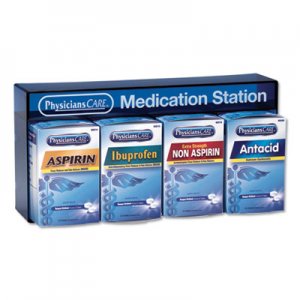 PhysiciansCare Medication Station: Aspirin, Ibuprofen, Non Aspirin Pain Reliever, Antacid ACM90780 90780