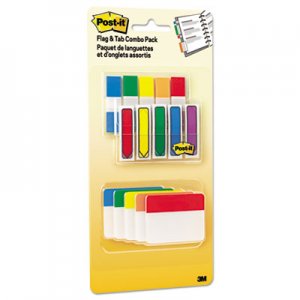 Post-it Flags and Tabs Combo Pack, Assorted Primary Colors, 230/Pack MMM686XLP 686-XLP