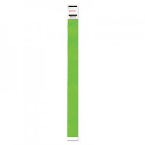 Advantus Crowd Management Wristband, Sequential Numbers, 9 3/4 x 3/4, Neon Green, 500/PK AVT91122 91122