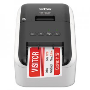Brother QL-800 High-Speed Professional Label Printer, 93 Labels/min Print Speed, 5 x 8.75 x 6 BRTQL800