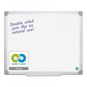 MasterVision Earth Silver Easy Clean Dry Erase Boards, 48 x 96, White, Aluminum Frame BVCMA2100790 MA2100790