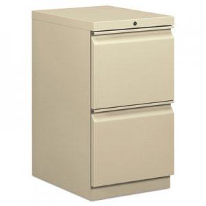 HON Mobile File/File Pedestal, 15w x 20d x 28h, Putty BSXHBMP2FL HBMP2F.L
