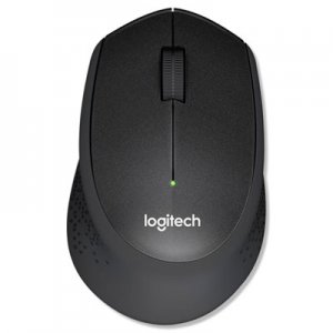 Logitech M330 Silent Plus Mouse, 2.4 GHz Frequency/33 ft Wireless Range, Right Hand Use, Black LOG910004905 910-004905