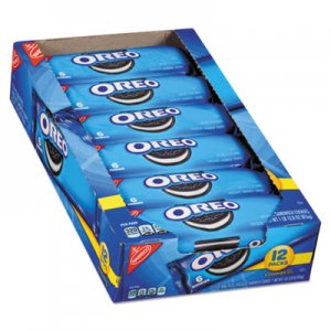 Nabisco Oreo Cookies Single Serve Packs, Chocolate, 2.4 oz Pack, 6 Cookies/Pack, 12 Packs/Box CDB00470 00440000470000