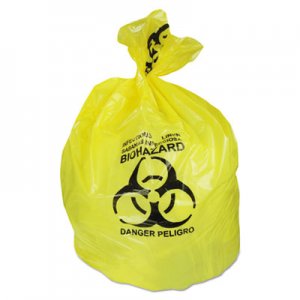 Heritage Healthcare Biohazard Can Liners, 20-30 gal, 1.3mil, 30 x 43, Yellow, 200/CT HERA6043PY A6043PY