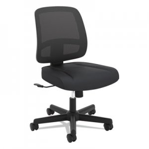 HON ValuTask Armless Mesh Back Task Chair, Black BSXVL205MM10T HVL205.MM10.T