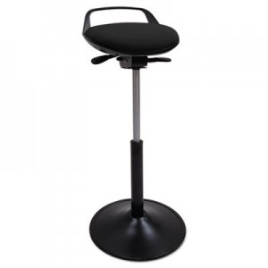 Alera Perch Sit Stool, Black/Black, Black Base ALESQ600