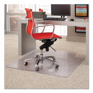ES Robbins Dimensions Chair Mat for Carpet, 45 x 53 with Lip, Clear ESR162011 162011