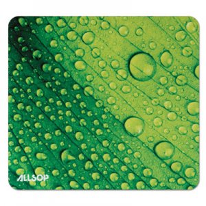 Allsop Naturesmart Mouse Pad, Leaf Raindrop, 8 1/2 x 8 x 1/10 ASP31624 31624