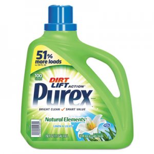 Purex Ultra Natural Elements HE Liquid Detergent, Linen and Lilies, 150 oz Bottle, 4/Carton DIA01134 01134
