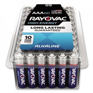 Rayovac Alkaline AAA Batteries, 60/Pack RAY82460PPK 82460PPK