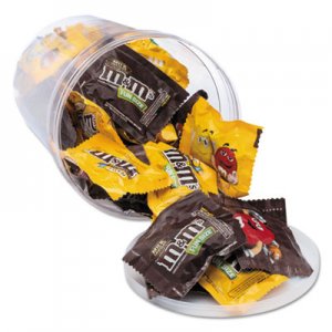 Office Snax Candy Tubs, Chocolate and Peanut MandMs, 1.75 lb Resealable Plastic Tub OFX00066 00066