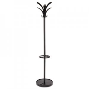 Alba Brio Coat Stand, 13.75w x 13.75d x 66.25h, Black ABAPMBRION PMBRION