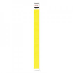 Advantus Crowd Management Wristband, Sequential Numbers, 9 3/4 x 3/4, Neon Yellow,500/PK AVT91123 91123