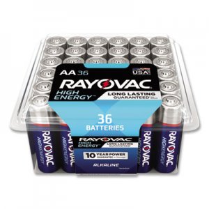 Rayovac High Energy Premium Alkaline AA Batteries, 36/Pack RAY81536PPK 81536PPK