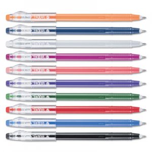 Pilot FriXion ColorSticks Erasable Stick Gel Pen, 0.7mm, Assorted Ink/Barrel, 10/Pack PIL32454 32454