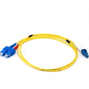 Monoprice Fiber Optic Cable, LC/SC, Single Mode, Duplex - 1 meter (9/125 Type) - Yellow 6262