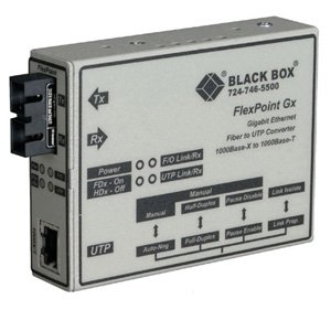 Black Box FlexPoint Gigabit Ethernet Media Converter LMC1004AR3