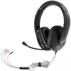 Hamilton Buhl Trios Multimedia Headset w/ Steel Reinforced Flexible Mic, Black T18LG3EBK
