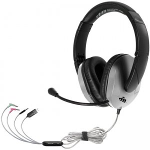 Hamilton Buhl Trios Multimedia Headset w/ Steel Reinforced Flexible Mic, Silver T18LG4ESV