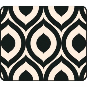OTM Classic Prints Black Mouse Pad, Elm Frost Peach OP-MPV1BM-CLS-02